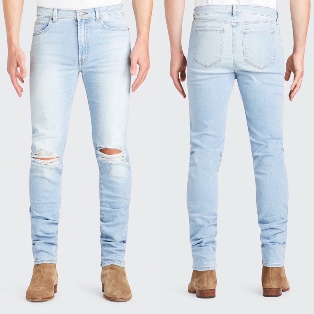 Monfrere greyson knee rip distressed skinny jean FINAL PRICE NO OFFER CONSIDERED
